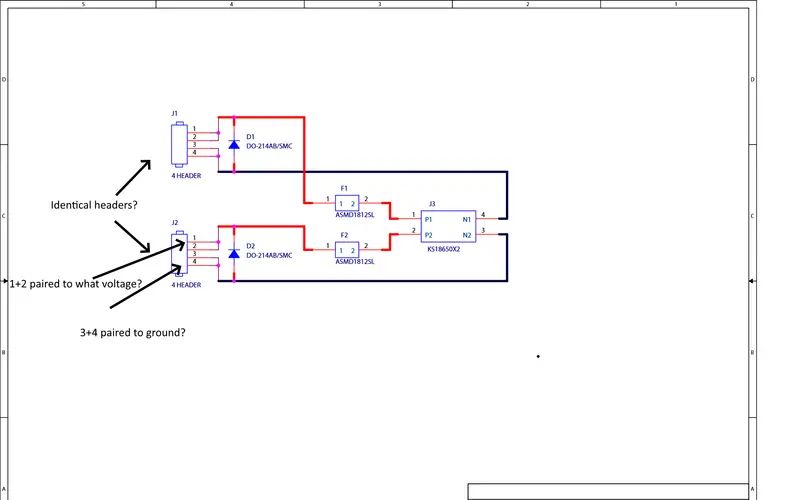 Preview image from ClockworkPi forum for “Battery board pinout and how the two cells are wired”