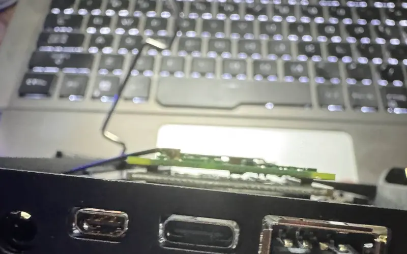 Preview image from ClockworkPi forum for “CM5 riser adapter with a thin thermal pad”