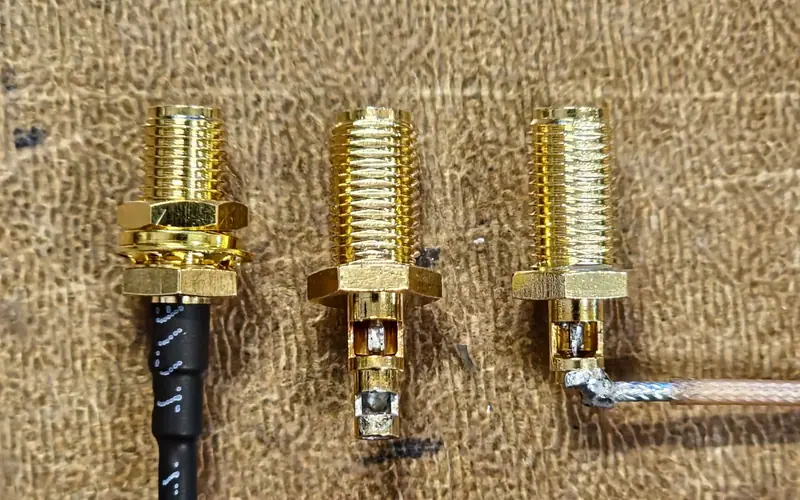 Preview image from ClockworkPi forum for “u.FL to SMA bulkheads through the back panel, shielded (Funcron)”