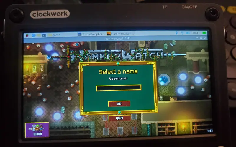 Preview image from ClockworkPi forum for “GOG Linux games with Box64 (the Hammerwatch how-to)”