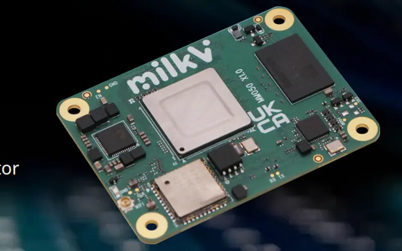 Preview image from ClockworkPi forum for “Milk-V Mars CM (RISC-V, CM4 form factor)”