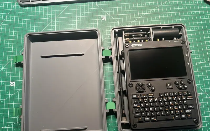 Preview image from ClockworkPi forum for “Protection case for the console with the AIO board (m.swagga)”