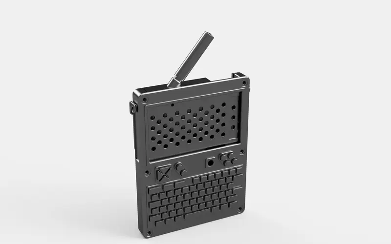 Preview image from ClockworkPi forum for “Three-antenna bracket, one piece (David)”