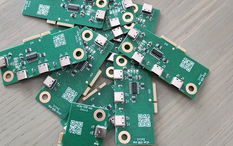 Preview image from Tindie for “uConsole USB ext. board — four USB-C ports and internal storage”